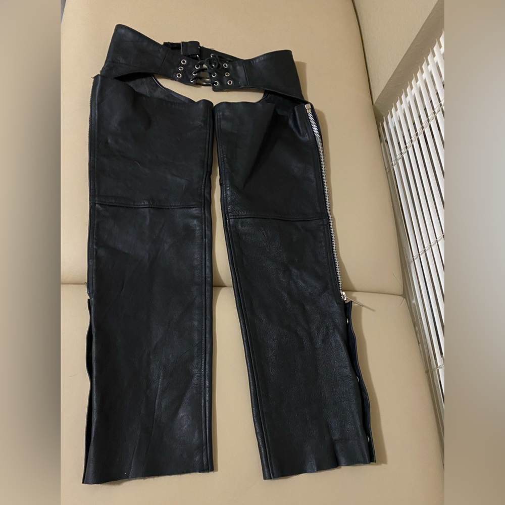 Motorcycle Leather Chaps by UNIK